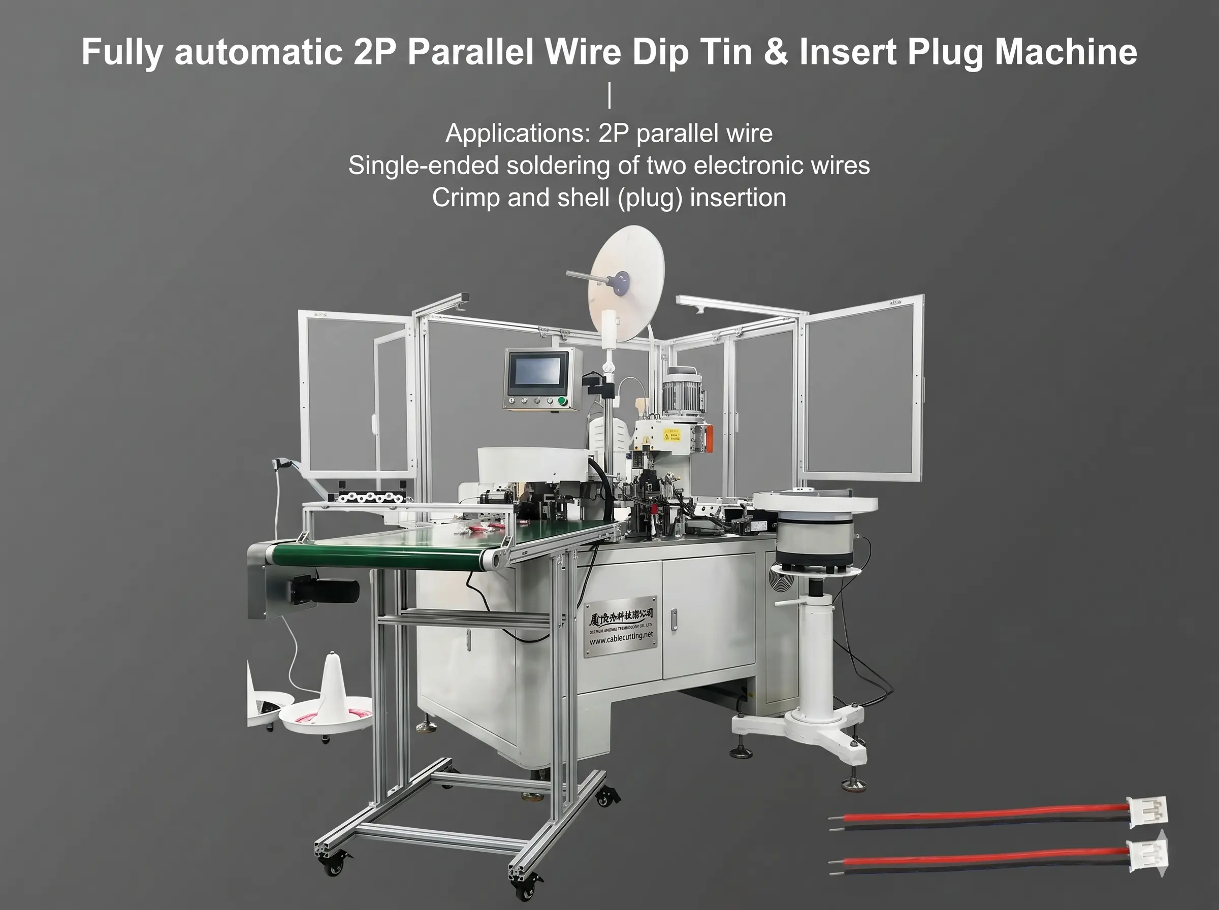 Máquina Automática de Estañado por Inmersión para Cables Paralelos 2P