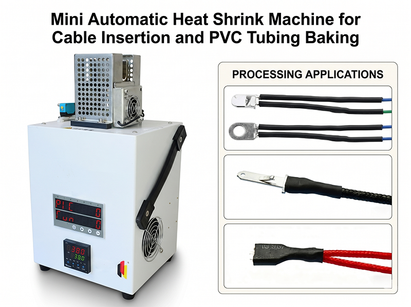 Mini Máquina Automática de Termorretráctil para Inserción de Cables y Horneado de Tubos de PVC JW-HST-05B