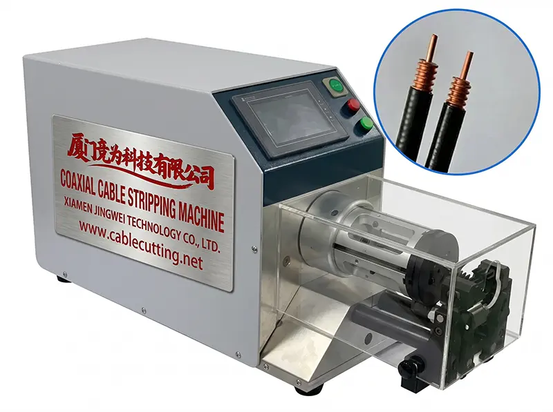Peladora Semiautomática de Cable Coaxial WPM-8608 | Máquina de Procesamiento de Cables