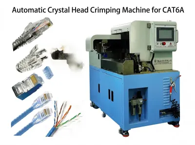 Máquina Automática de Engarce RJ45 CAT6A con PLC WPM-CAT6A - Máquina Crimpado Semiautomática