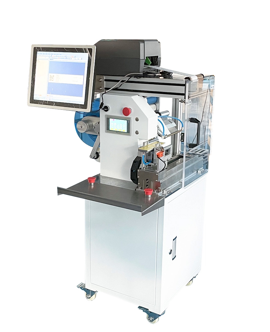 Máquina Semiautomática de Plegado y Etiquetado de Alambre JW-T107 Thumb