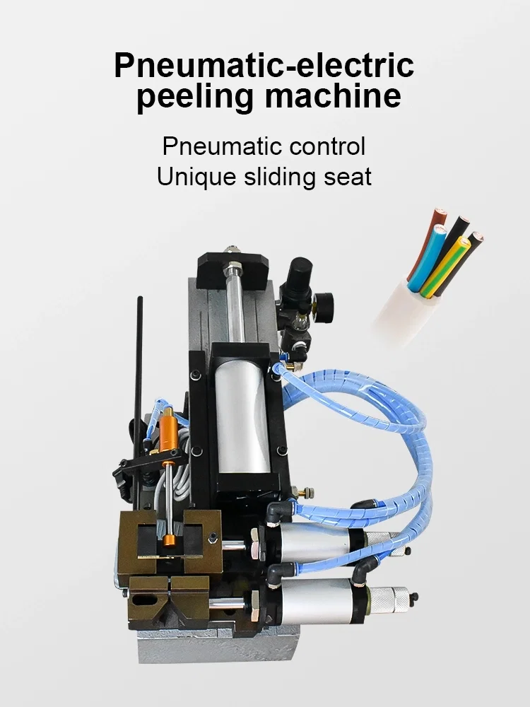 Gas-electric cable stripping machine, Pneumatic Wire Stripping Machine, Wire Stripping Twisting Machine, Pneumatic Wire Stripping Twisting, Parallel Wire Twisting Machine Máquina peladora de cables eléctrica a gas, Máquina peladora de alambre neumática, Máquina retorcedora de pelado de alambre, Torsión neumática de pelado de alambre, Máquina de torsión de alambre paralelo