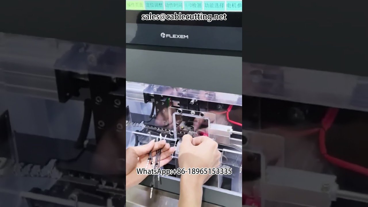 Máquina de roscado de terminales de enchufe impermeable para arneses automotrices | Procesamiento de cables