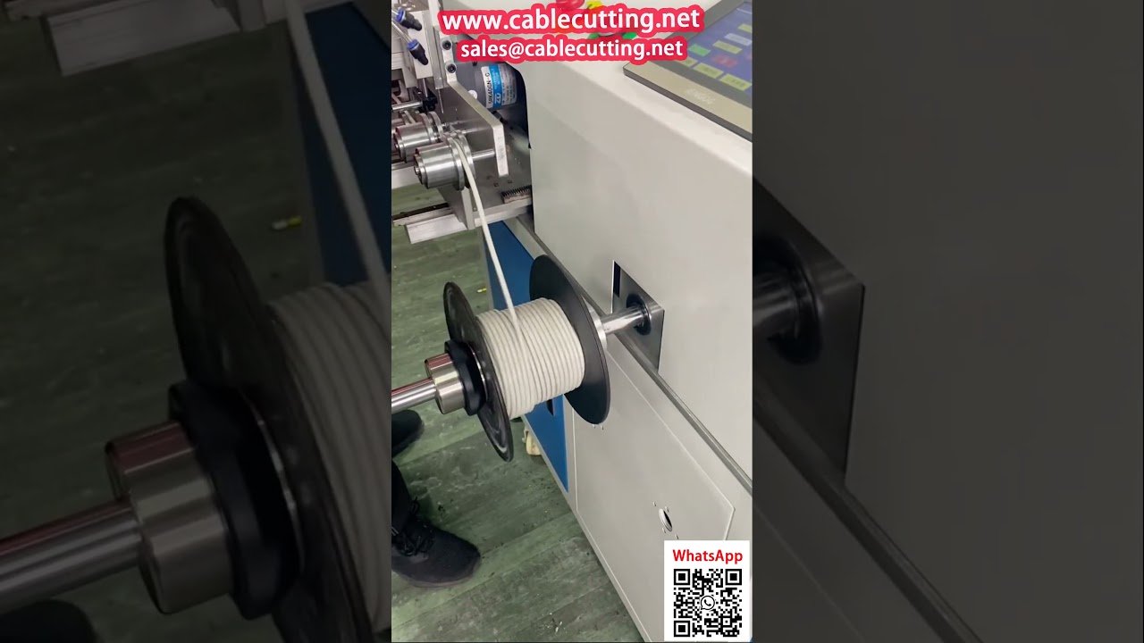 Máquina 4 en 1: Contador, Apilador, Bobinador y Cortador de Cable con Soporte de Rebobinado