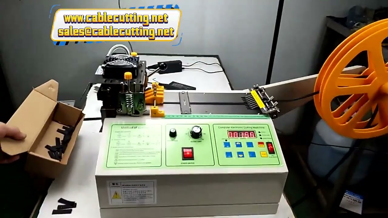 Máquina Cortadora Automática para Tubos Termorretráctiles, Mangueras PVC, Caucho y Fundas Trenzadas