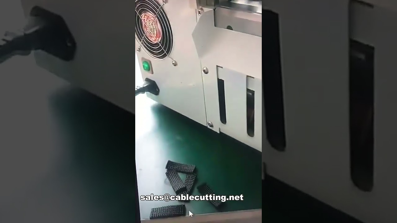 Máquina cortadora automática de manguitos de goma y plástico WPM-100 | Cortadora de tubos y cables