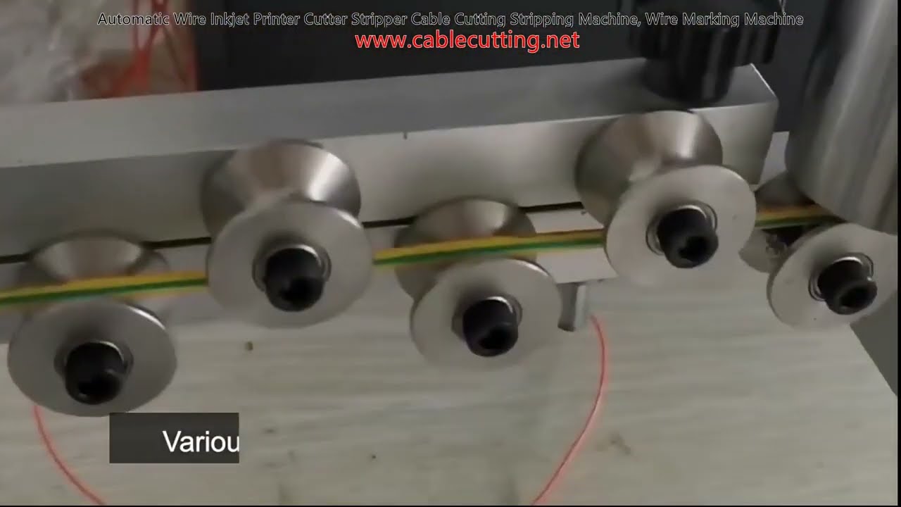 Máquina automática de corte, pelado y marcado inkjet para cables - Cortadora y pelacables inteligente