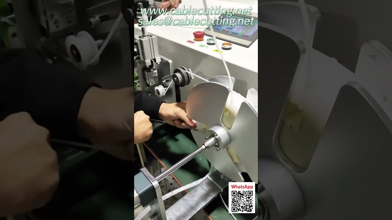 Máquina bobinadora de cable plano de precisión - Medición, desplazamiento y bobinado automáticos