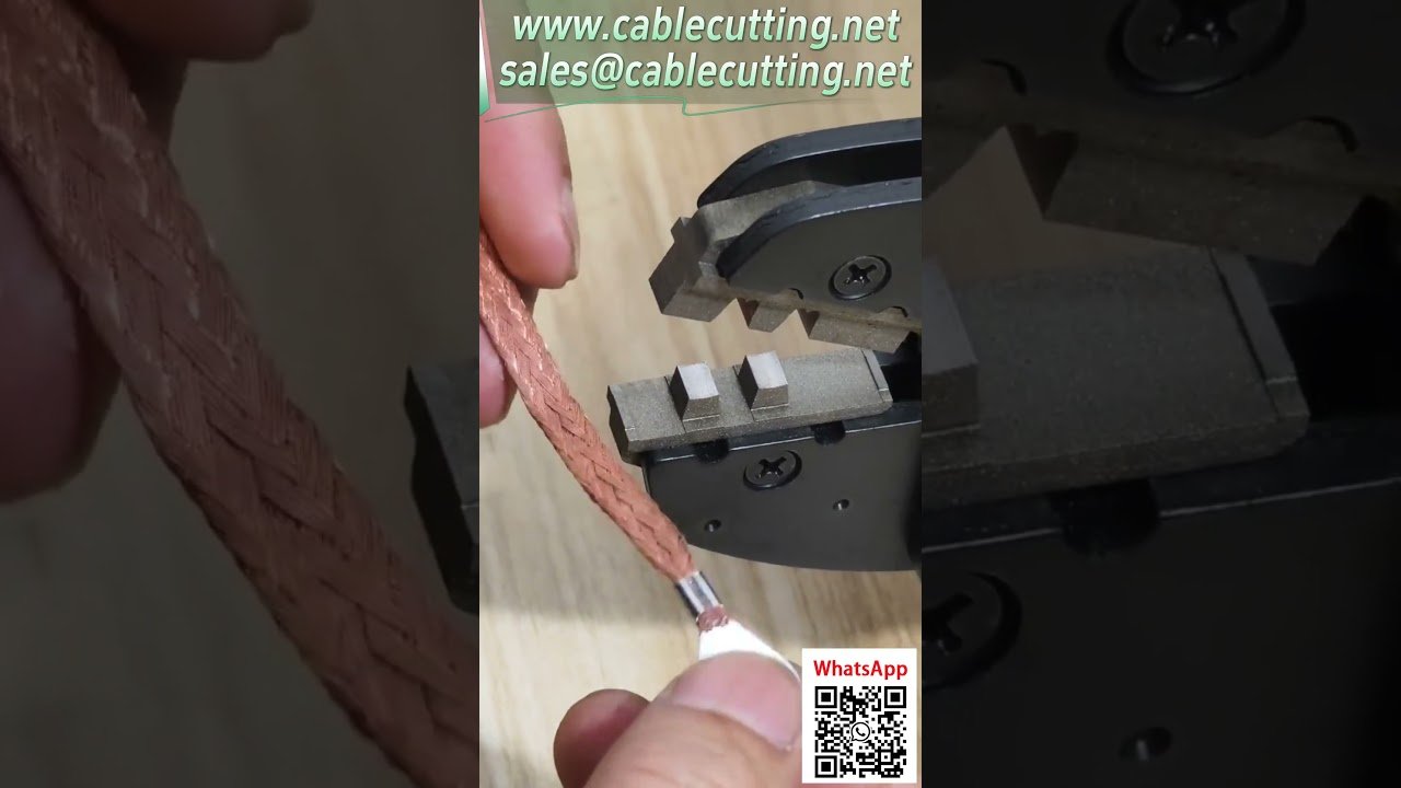 Máquina de Crimpado Eléctrico para Terminales 0.25-16 mm² | Intercambio de Moldes y Protección de Seguridad
