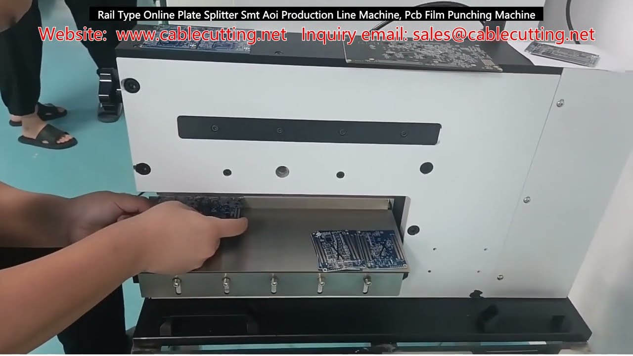 Separadora de Placas en Línea Tipo Rail para Línea SMT AOI | Máquina de Punzonado de Película PCB