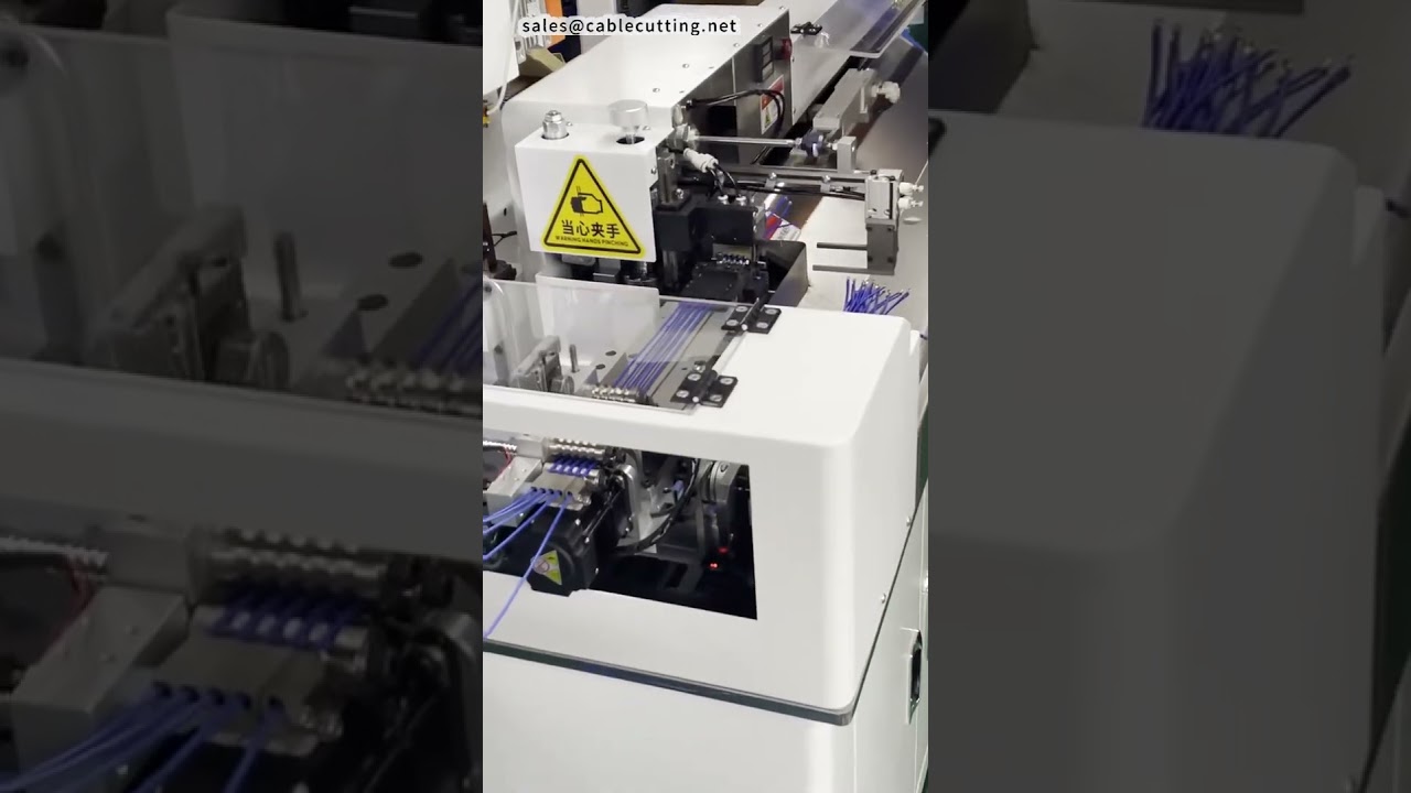 Máquina multifunción para crimpar y estañar terminales | Equipo automático de procesamiento de cables #maquinaria #peladora de cables #fábrica