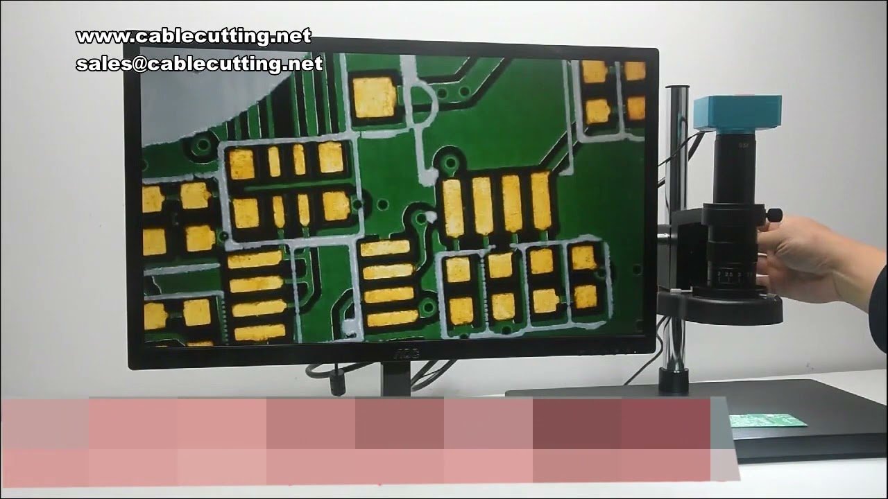 Microscopio 4K HD para Inspección Industrial, Cámara de Medición Digital y Reparación Óptica