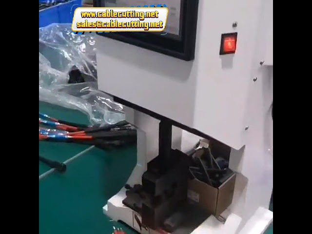 Máquina crimpadora de terminales servo OTP hexagonal con cambio de molde libre y pantalla táctil inteligente