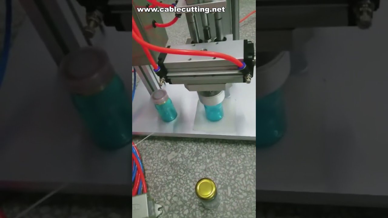 Máquina tapadora neumática de sobremesa para tapas de hojalata y plástico | Envasado industrial