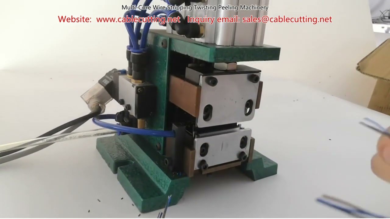 Máquina peladora y trenzadora de cables multinúcleo - Automatización eficiente
