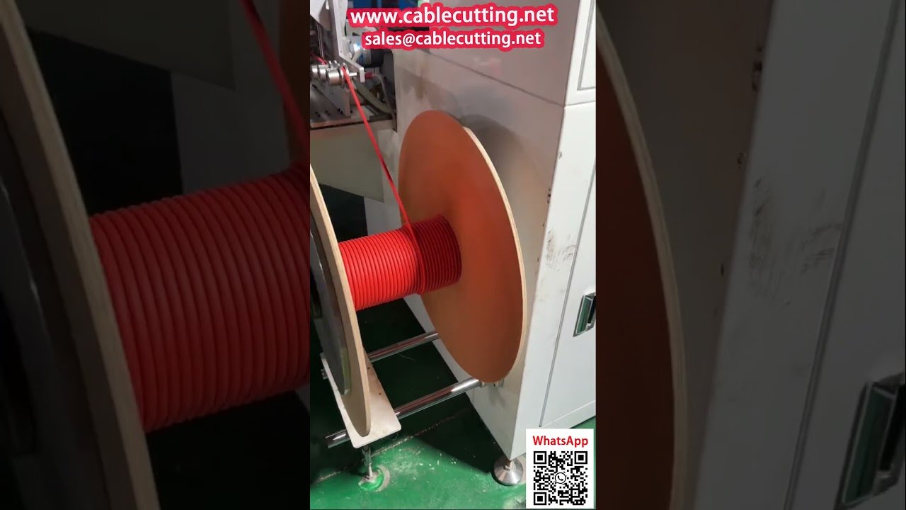 Máquina automática de bobinado en tambores de madera con contador de kilómetros de clase industrial