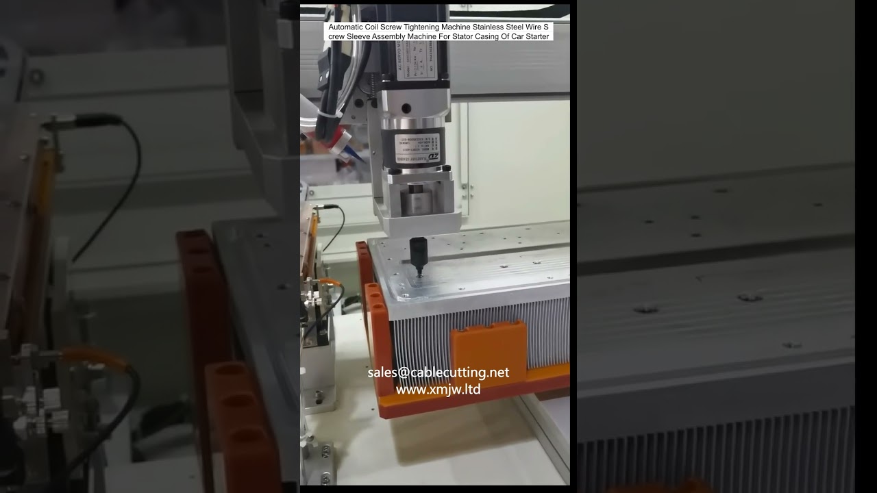 Máquina Automática de Atornillado de Bobinas - Ensambladora de Manguitos de Tornillo de Acero Inoxidable para Estator