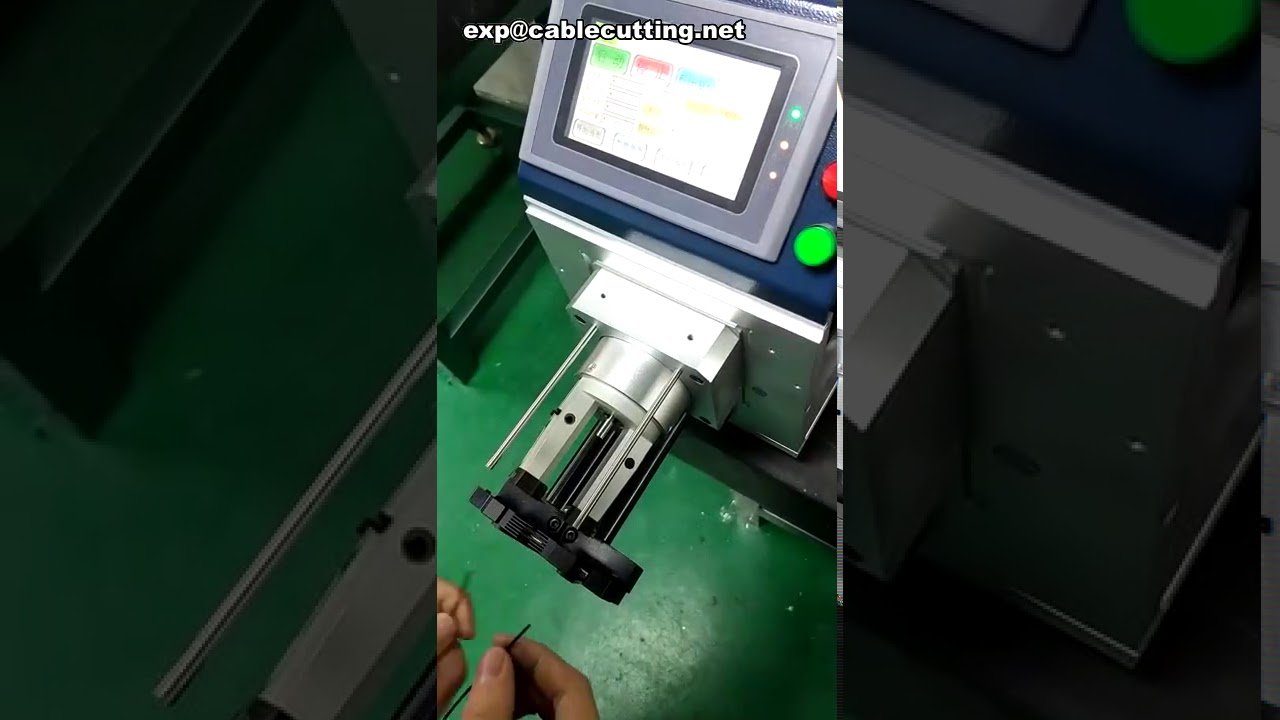 Máquina peladora rotativa programable para cable coaxial de 3 capas - Peladora de cables coaxiales finos