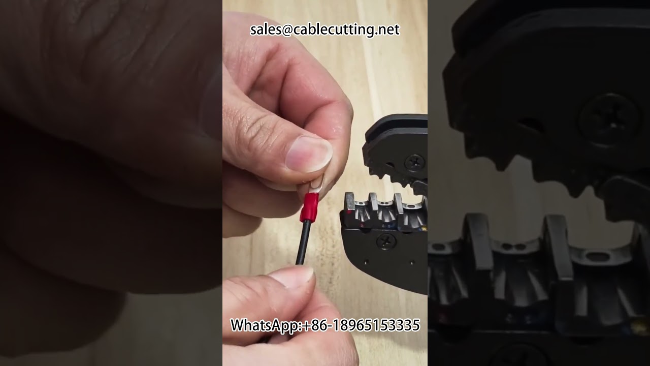 Máquina engarzadora de terminales eléctrica, engarza todo tipo de terminales #Automatización