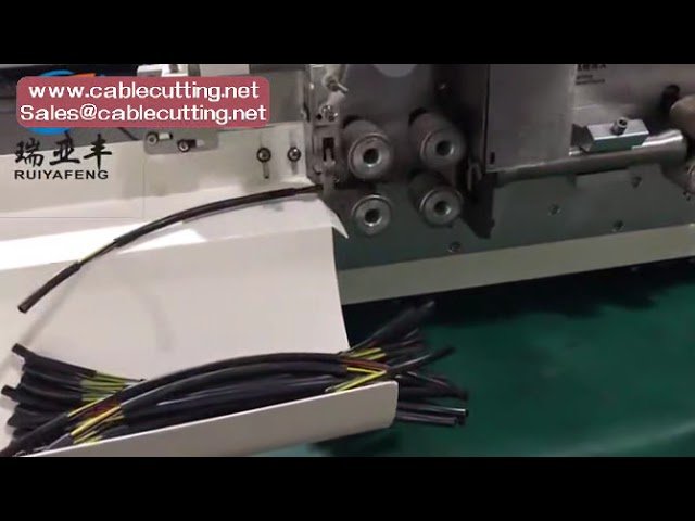 Máquina peladora y cortadora de cables planos (chaqueta y núcleo) - Automatización industrial