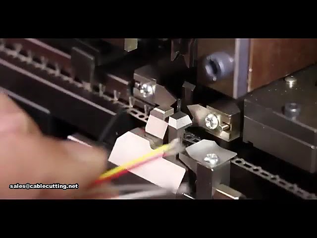 Máquina Automática de Corte y Crimpado de Cables – Pelado y Engastado de Terminales de Alto Rendimiento