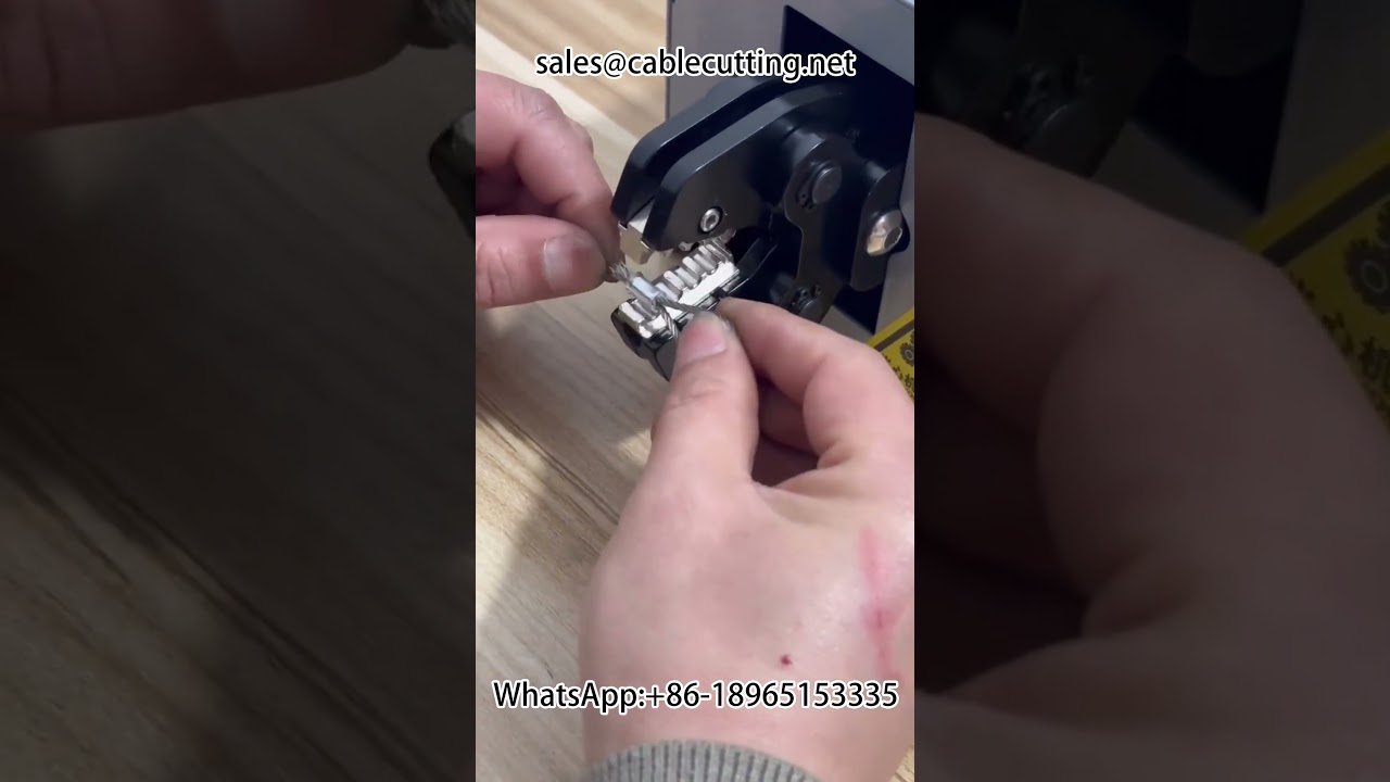 Máquina de crimpado de terminales neumática | Automatización industrial