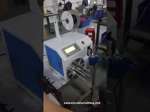 Máquina de atar alambres y bobinadora de precisión para carretes