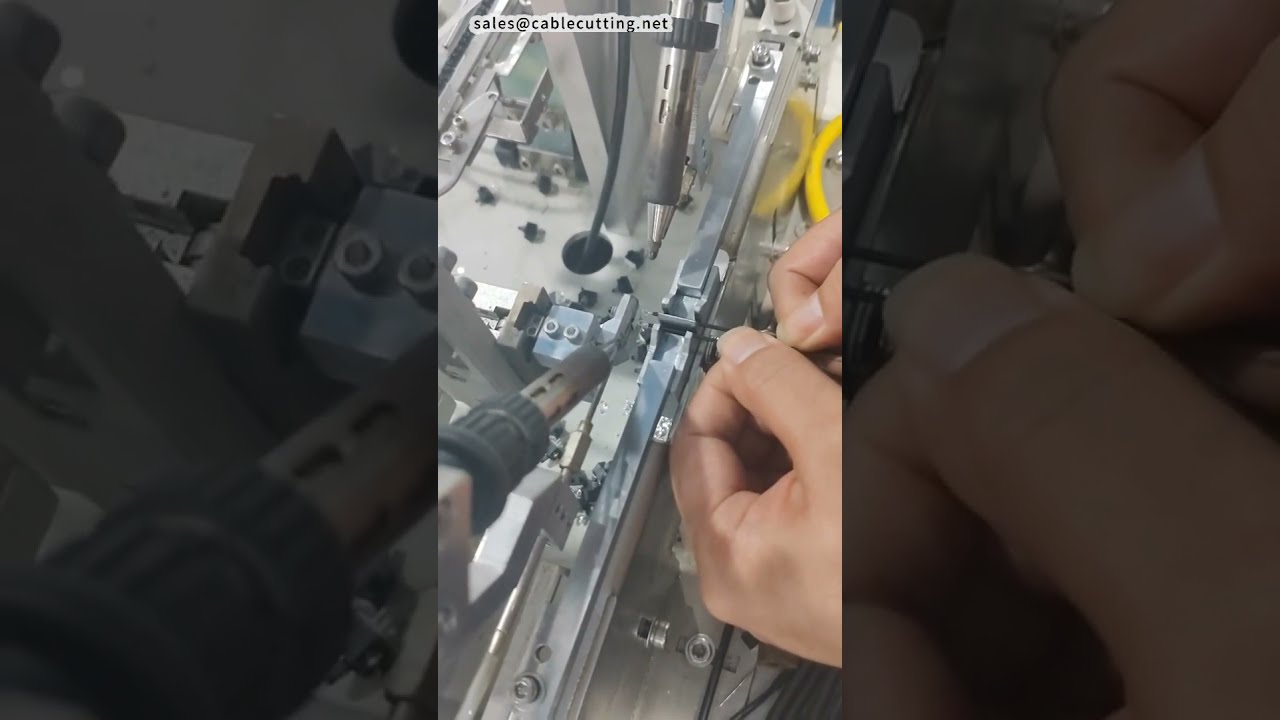 Máquina de soldadura para interruptores a baja temperatura (280°C) – Precisión y calidad en fábrica #fábrica #máquina