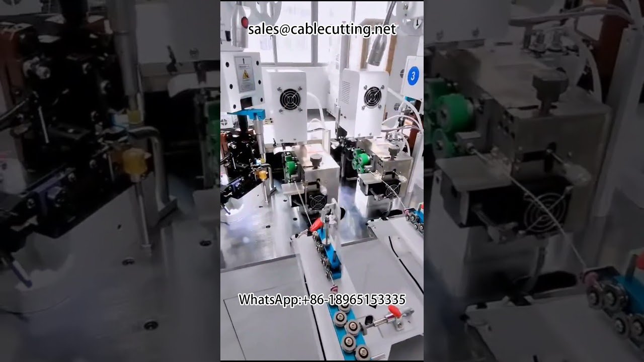 Máquina automática de engarzado y empalme de terminales | Equipo para arneses y pelado automático