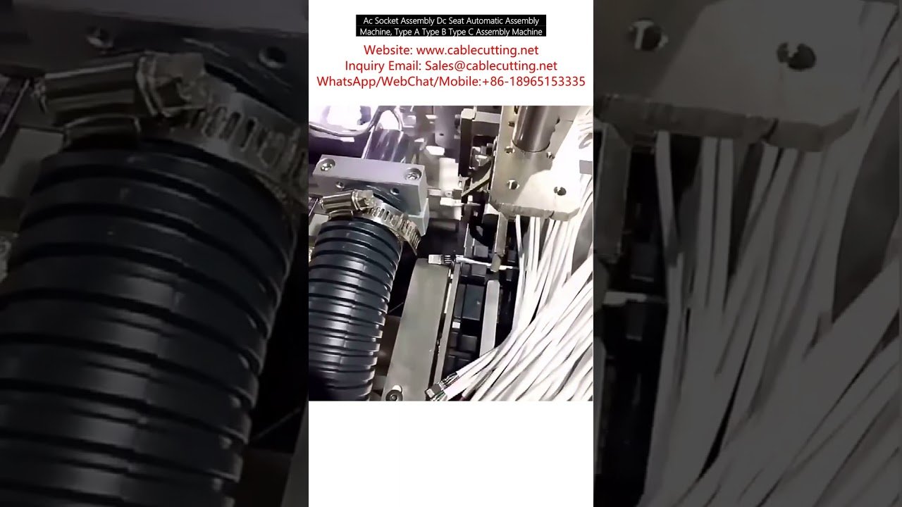 Máquina Automática de Ensamblaje de Tomacorrientes AC y Base DC – Tipo A, Tipo B, Tipo C