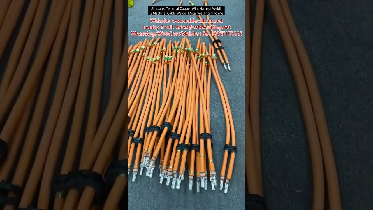 Máquina de Soldadura Ultrasónica para Arneses de Cables de Cobre y Terminales - Soldadora de Metales
