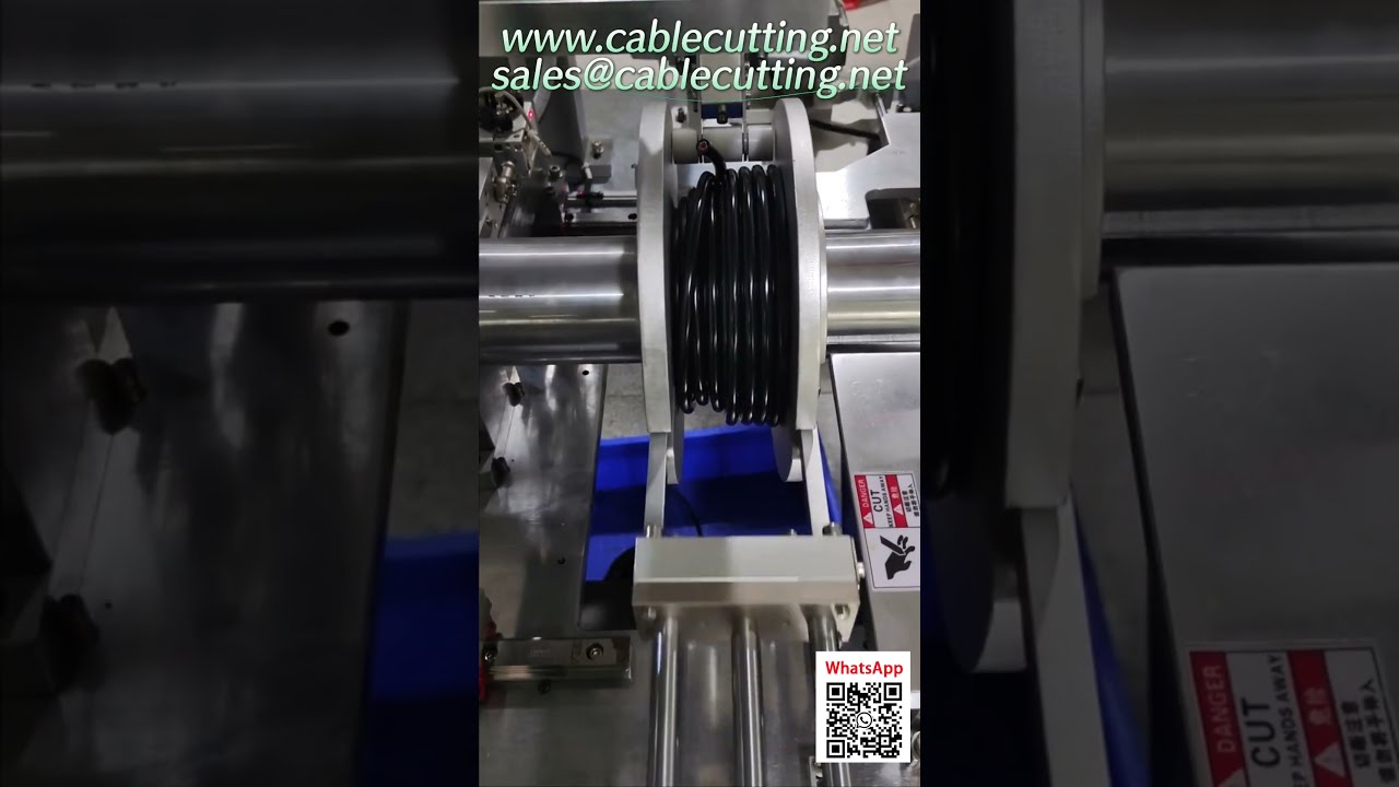 Máquina bobinadora de cables totalmente automática con atado y corte integrados