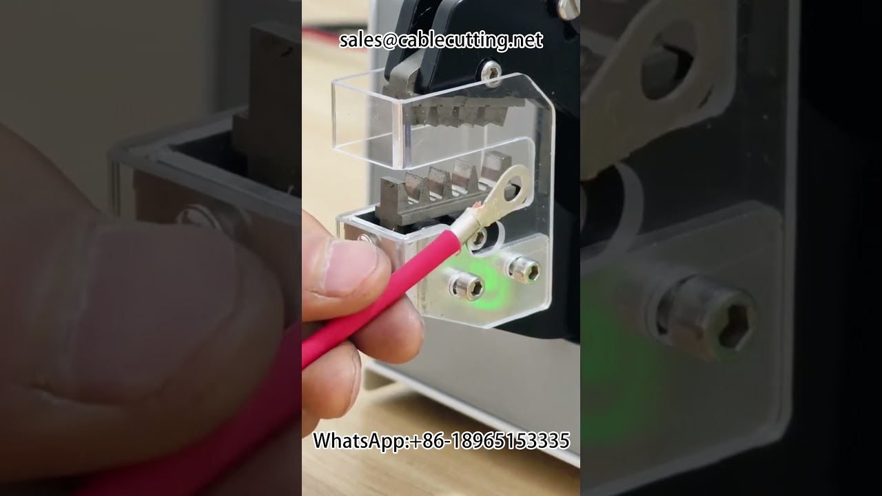 Máquina crimpadora de terminales eléctrica pura - Herramienta automática para cableado industrial #HerramientasDeFerretería #Automatización
