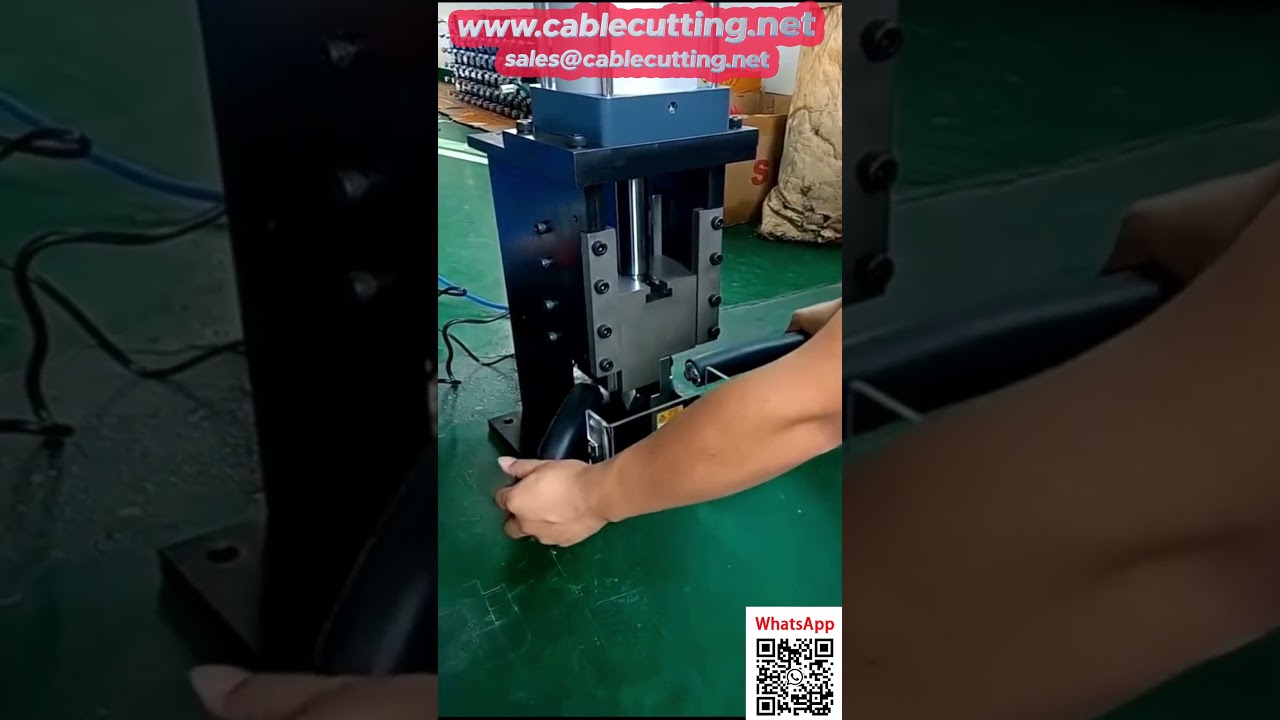 Cortadora de cables industrial de 300 mm² - Máquina de alta capacidad para automatización