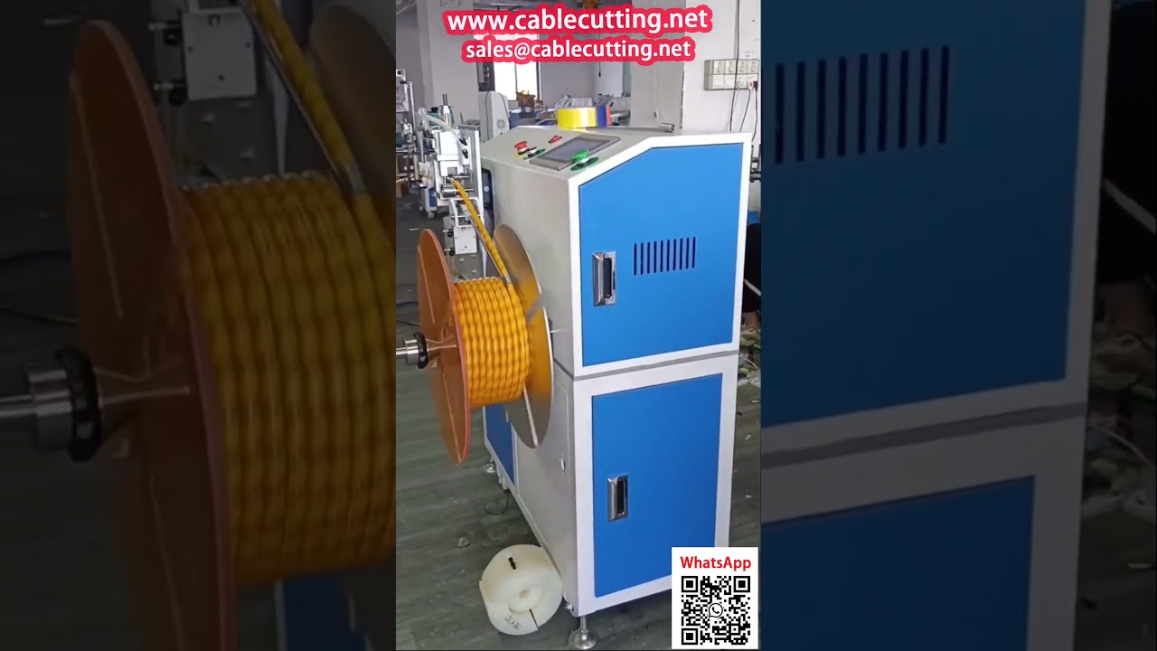 Máquina de Bobinado de Mangueras y Tuberías con Contador de Metros