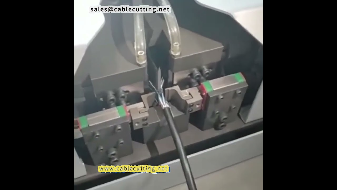 Máquina peladora de doble cara para cables HDMI y multicore – Pelado eficiente y automático