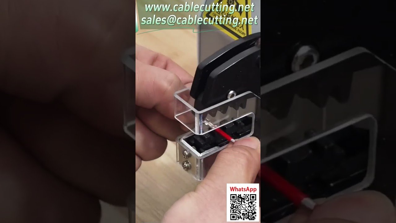 Máquina de crimpado vertical eléctrica para terminales de horquilla, 8kg portátil #equiposautomáticos