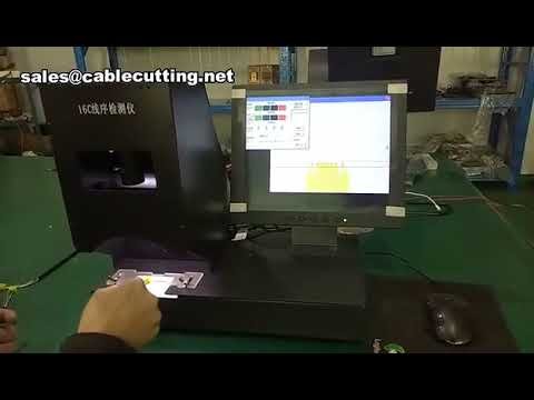 Detector Automático de Secuencia de Cables de Color | Inspección de Cinta de Cables