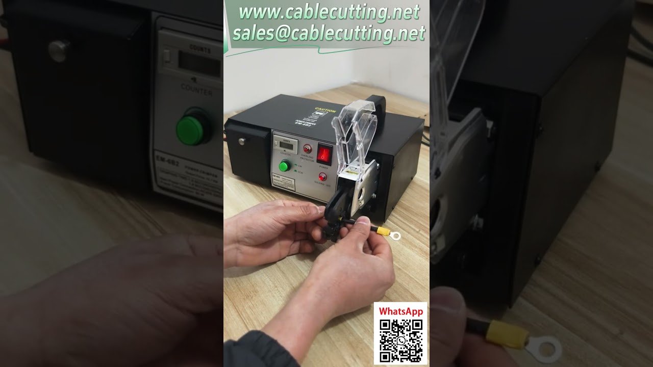 Máquina de Crimpado Eléctrico EM 6B2 para Terminales Múltiples con Varios Moldes #ProcesamientoDeCables #Automatización