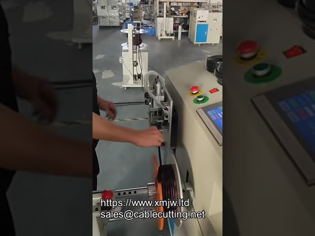 Máquina Automática de Bobinado, Atado, Corte y Contador para Cables con Función de Ordenamiento de Alambre