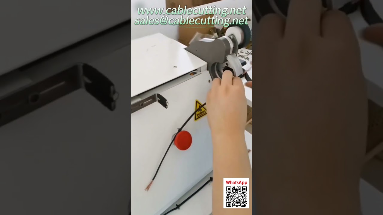 Máquina Automática de Corte y Pelado de Cables con Separación de Revestimiento Protector