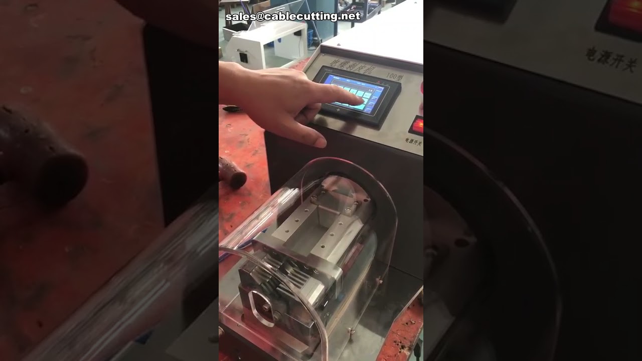 Peladora Neumática de Cables con Cuchilla Giratoria | Máquina Eléctrica de Pelado Automatizado