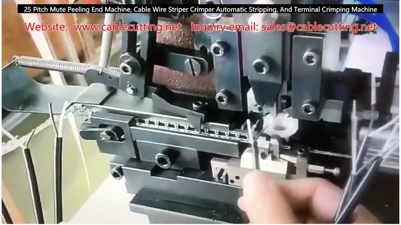 Máquina Peladora y Crimpadora Automática de 25 Pasos para Cables, Pelacables y Crimpadora de Terminales Silenciosa