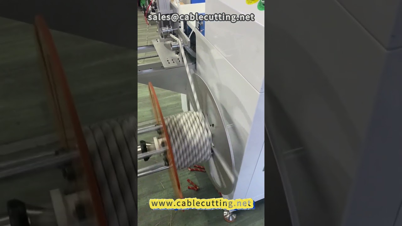 Máquina automática de corte y calentamiento de 9 estaciones para cuerda de seguridad, cable y alambre | Bobinadora industrial