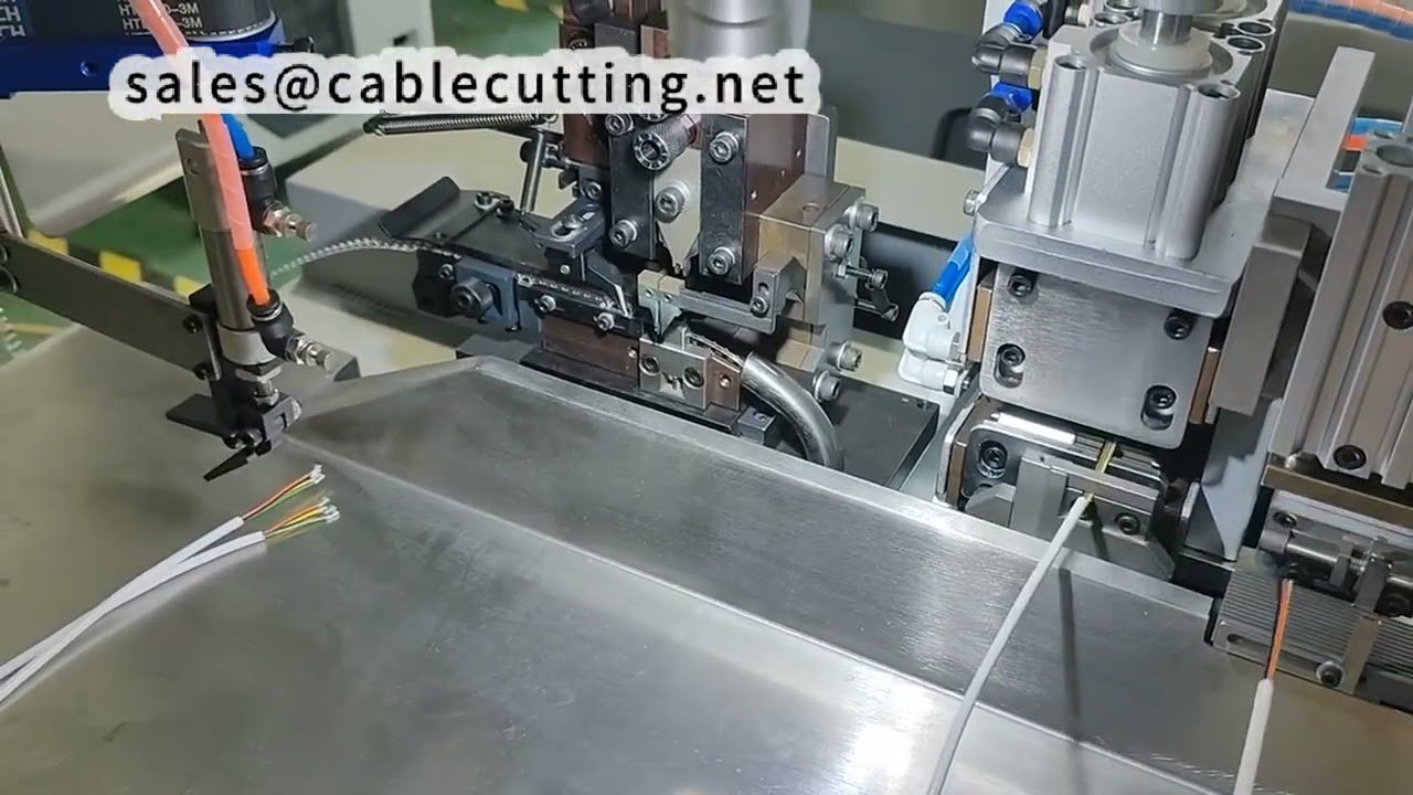 Máquina Pelacables y Crimpadora Multicable: Alinea, Corta, Pela y Crimpa Automáticamente