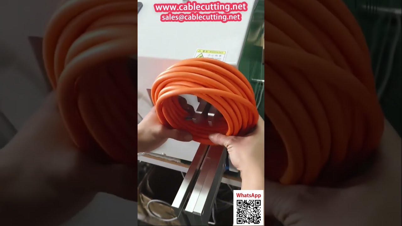 Máquina Automática de Bobinado y Atado para Cables de Alimentación Enfundados – Alta Eficiencia
