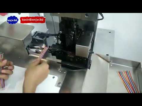 Máquina automática de crimpado para cables de cinta y planos multicables