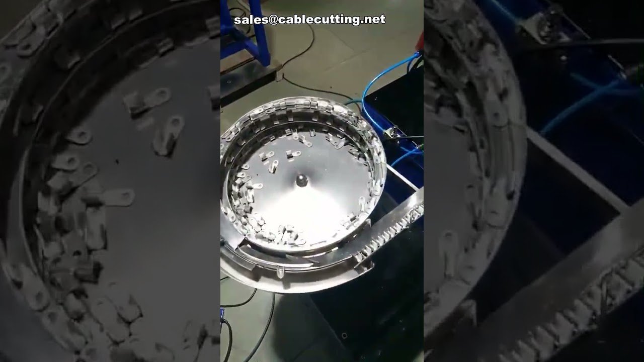 Máquina de Crimpado con Plato Vibratorio: Crimpado Preciso de Terminales Anillados Aislados