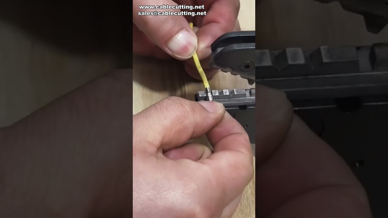 Crimpadora Neumática para Pines de Aviación - Crimpado Cuadrangular de Precisión