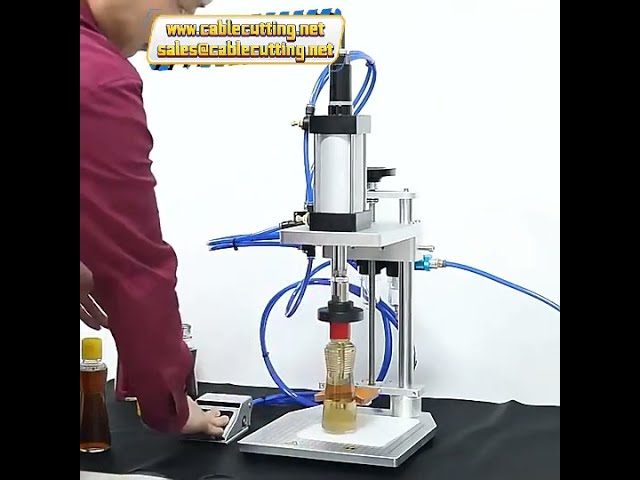 Máquina Neumática para Sellado de Botellas de Vino Tinto | Tapadora de Aluminio Automática